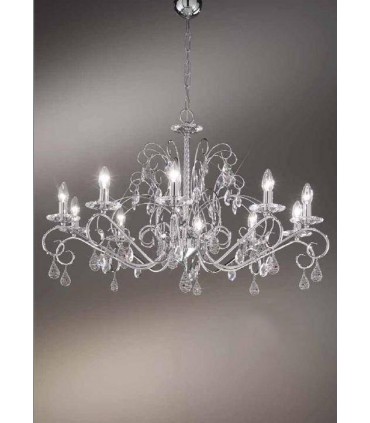 Люстра Kolarz Principessa, SW strass, янтарные подвесы, золото, 0218.810.3.SSA 0218.810.3.SSA